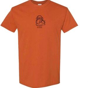 Ed Sheeran “Daytime Nighttime” Orange Graphic T-Shirt | Unisex Large | Cotton